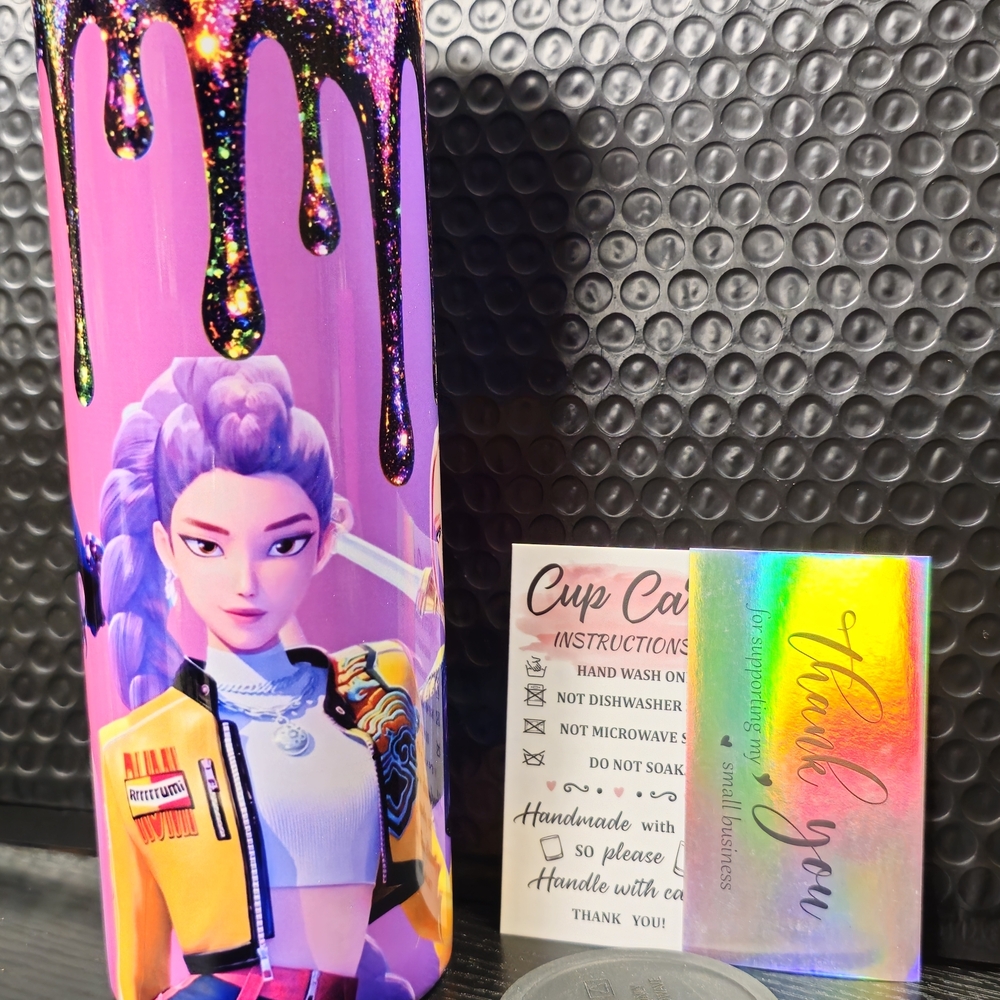Colorful Drip Design Tumbler